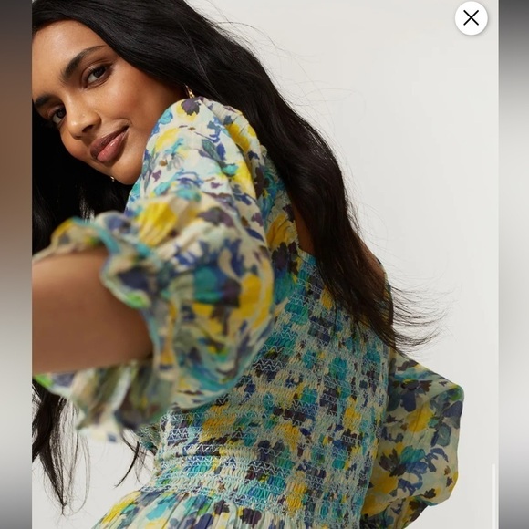 Lock Shack Fancy Blue Capri Dress XS - Picture 7 of 12